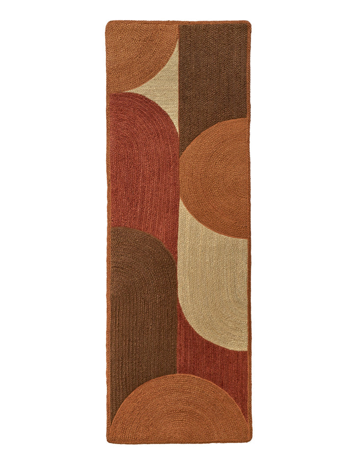 Arc Jute Runner (Terracotta Palette)