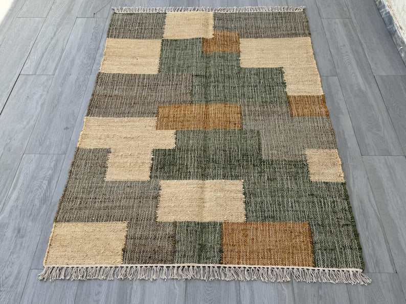 Tani Handwoven Cotton Hemp Rug