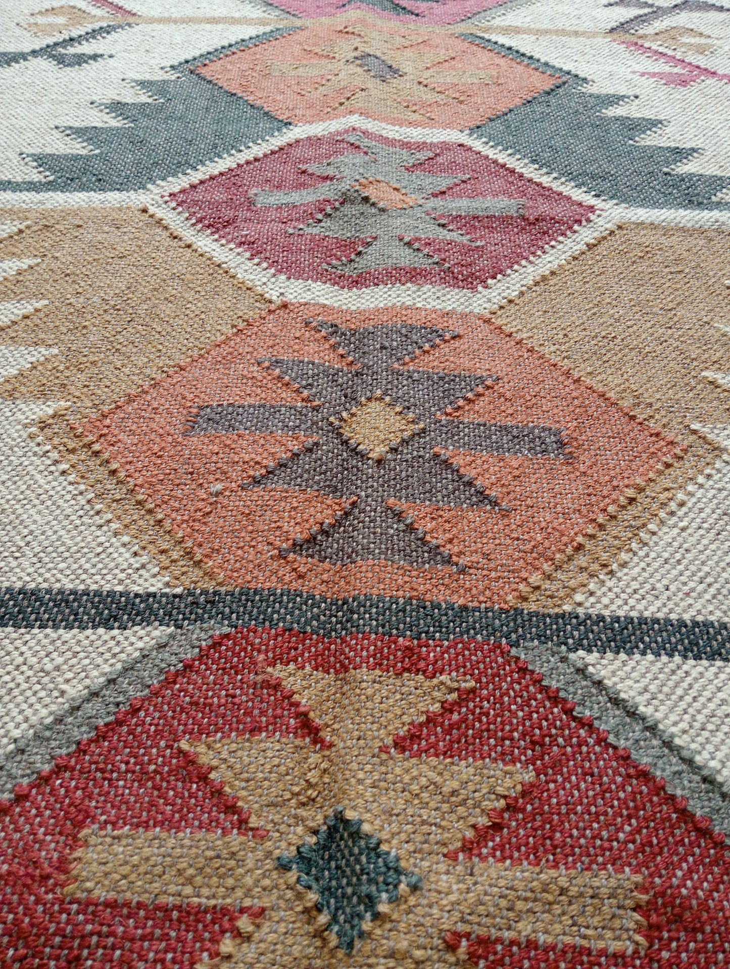 Mehra Jute Wool Kilim Rug (3 by 5ft)