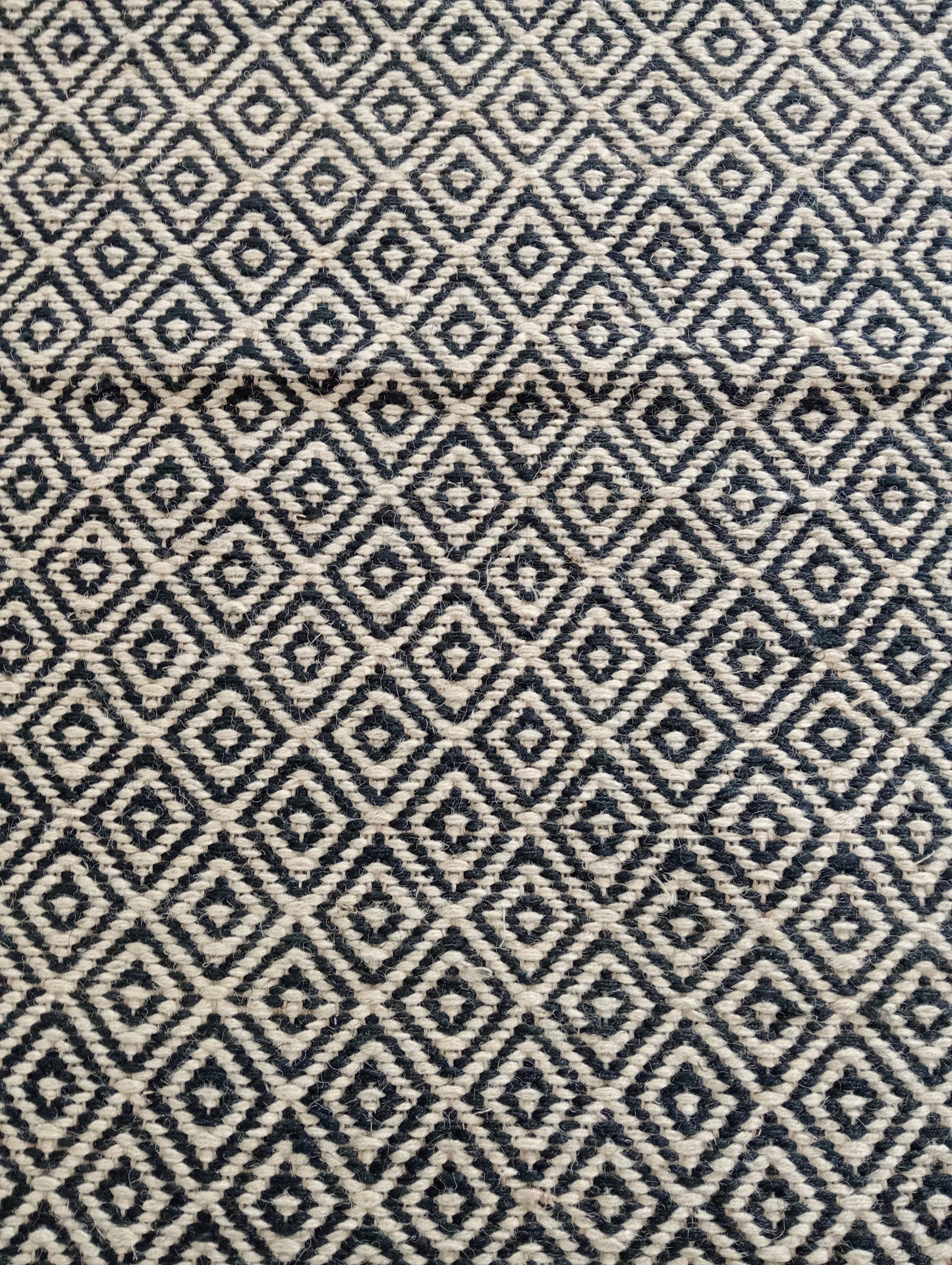 Heavy Diamond Jute Door Mat-Black (2 by 3ft)