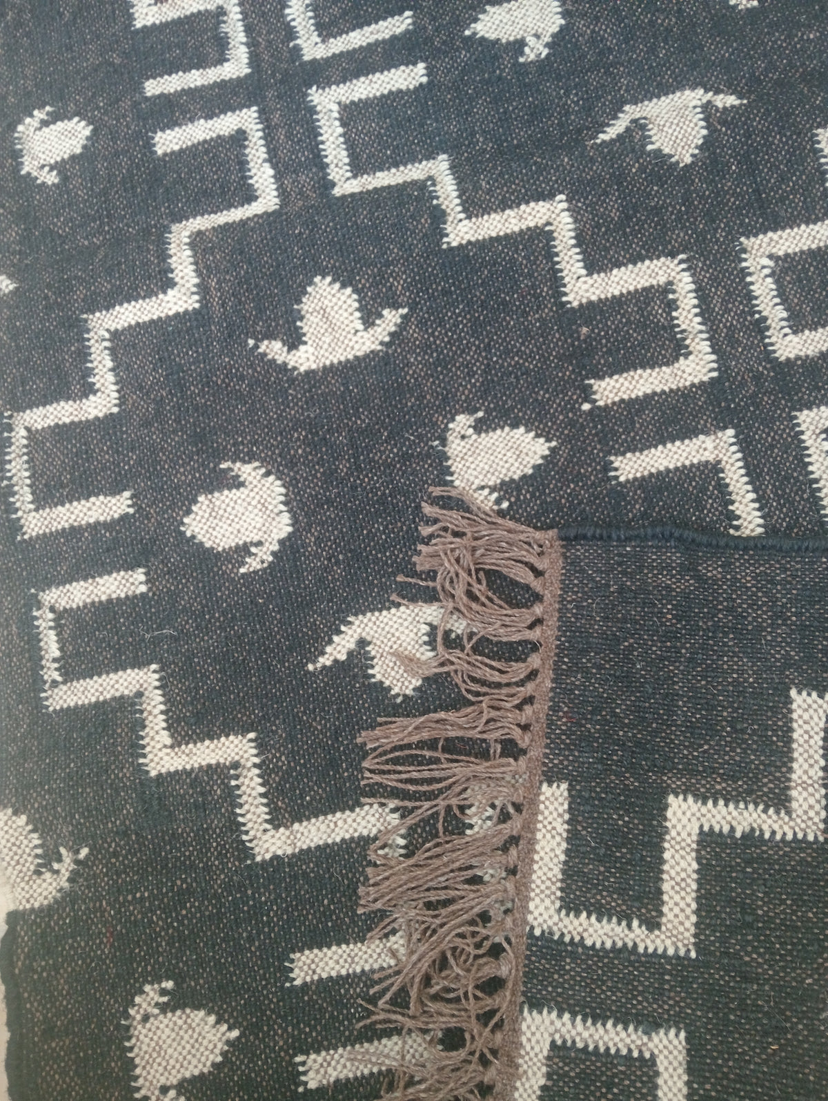 Obsidian Jute Wool Runner Rug