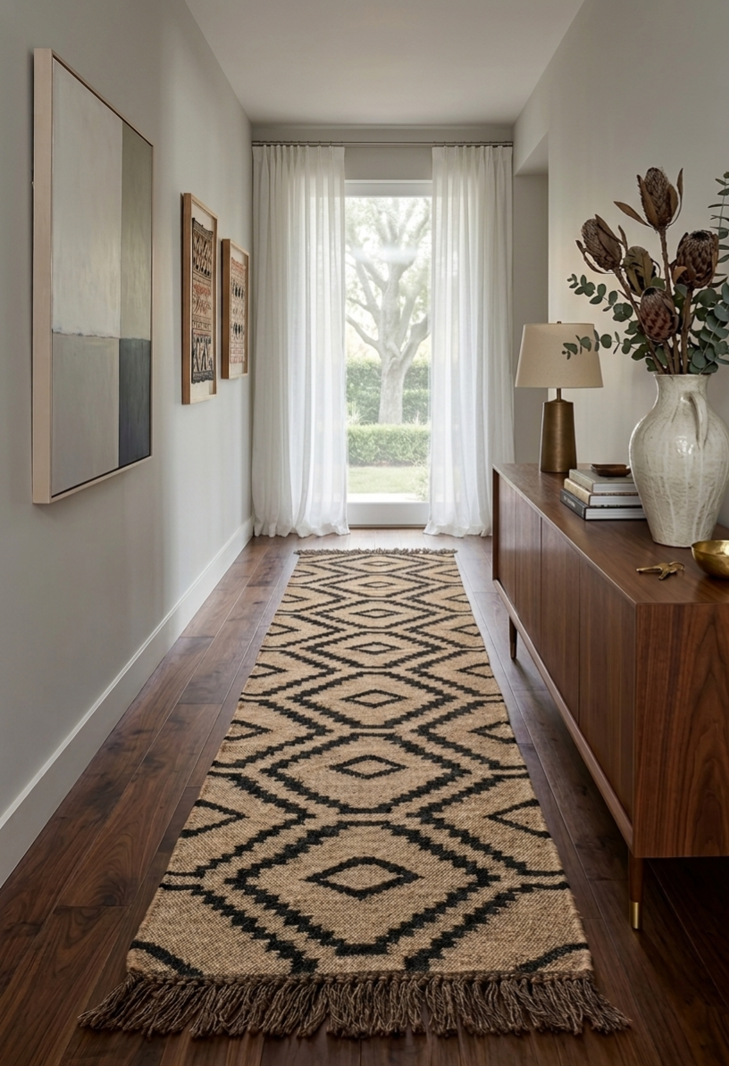 Kito Jute Wool Runner Rug