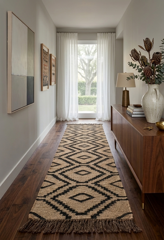 Kito Jute Wool Runner Rug