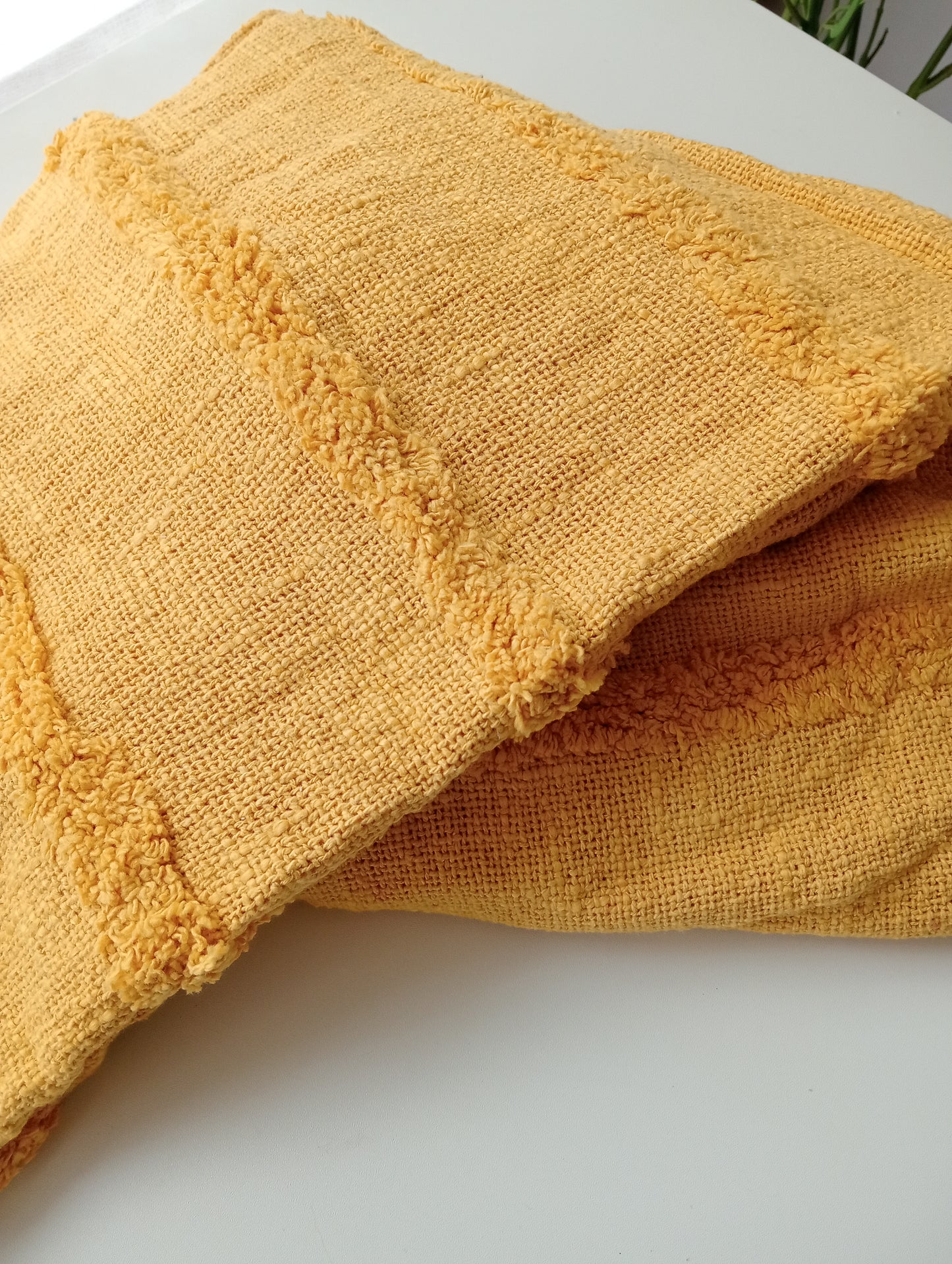 The Saffron Shag Throw