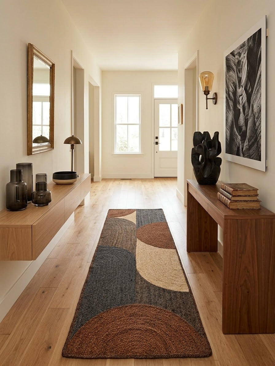 Arc Jute Runner (Neutral Palette)