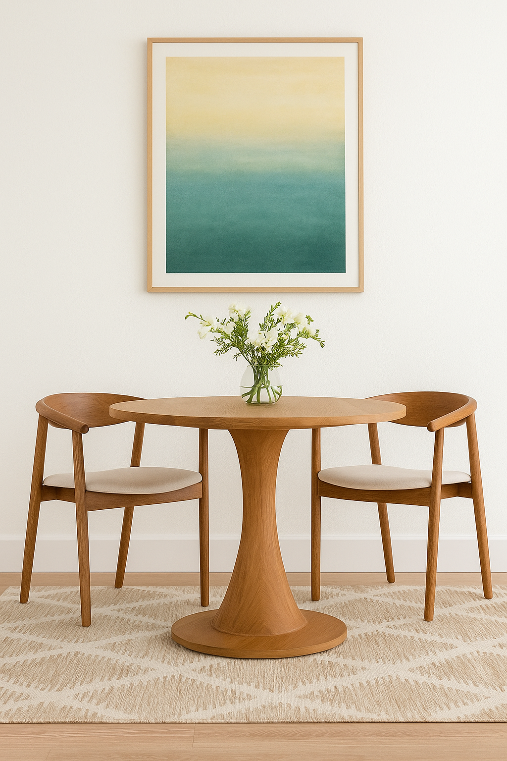 Neutral Handwoven Wool Area Rug (4 by 6ft)