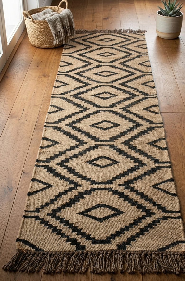 Kito Jute Wool Runner Rug