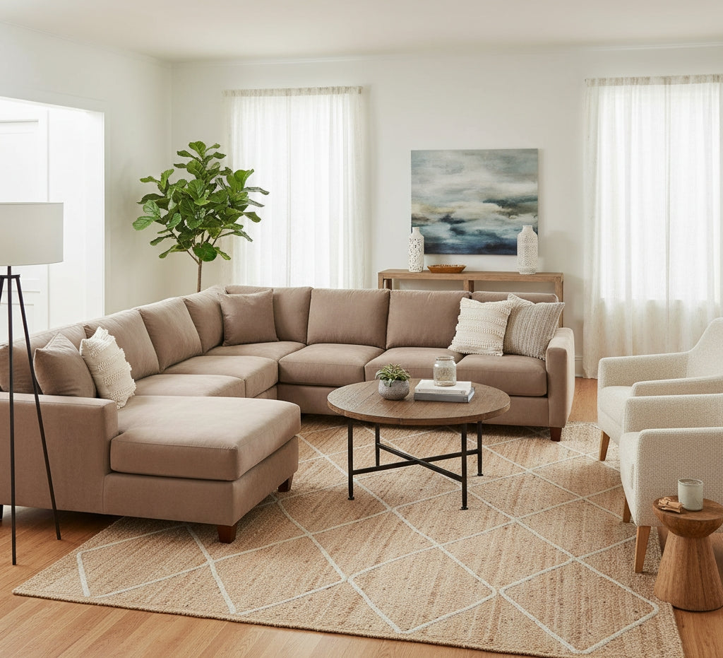 Shani Braided Jute Rug (6 by 9ft)