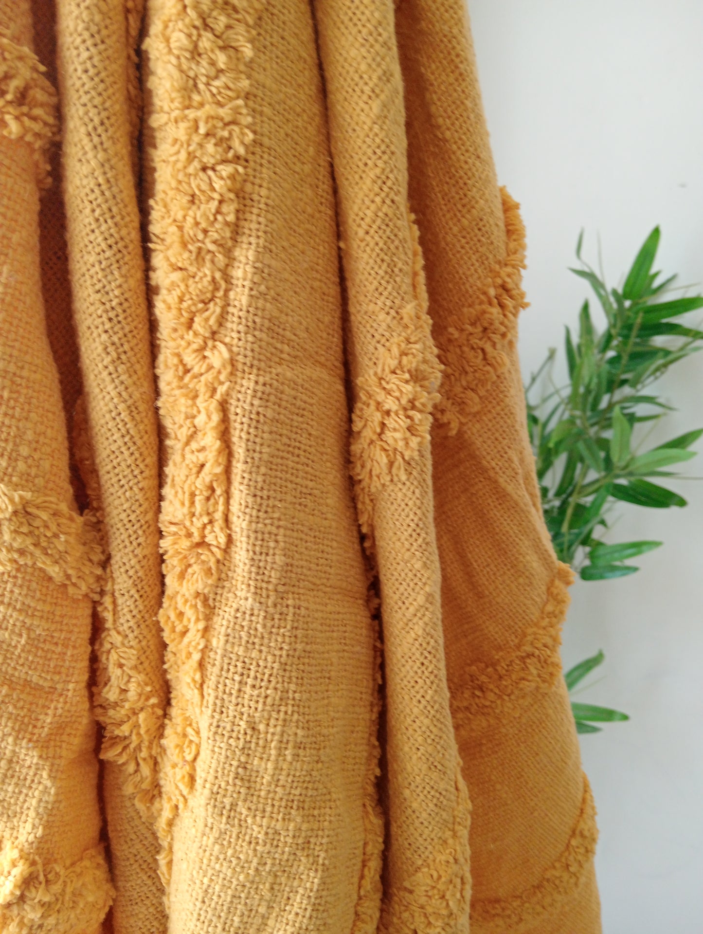 The Saffron Shag Throw