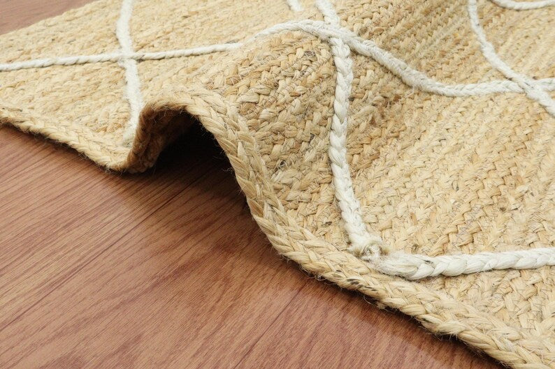 Shani Braided Jute Rug (6 by 9ft)
