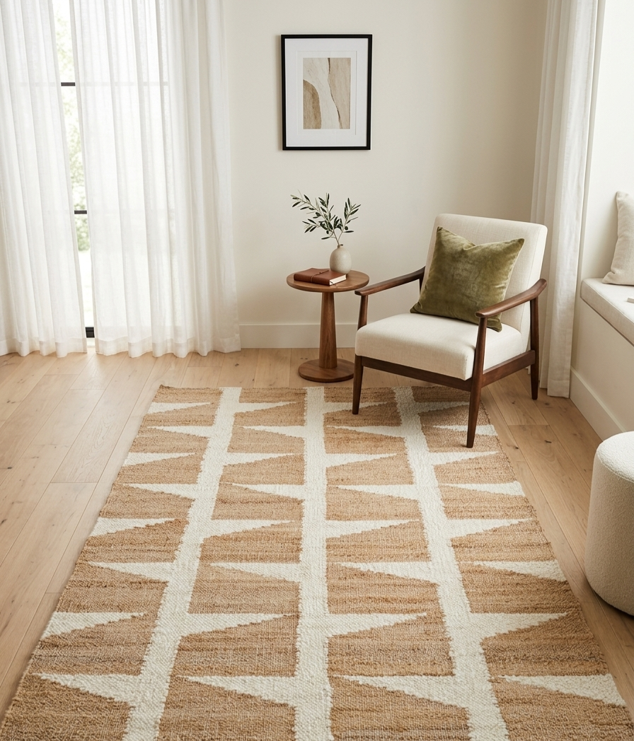Jute Lattice Rug (5 by 8ft)
