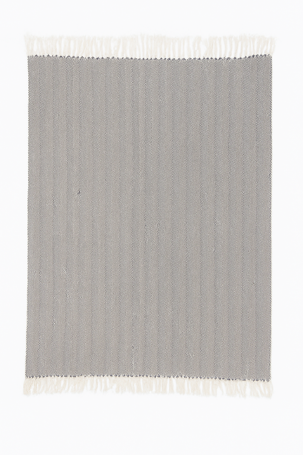 Ava Chevron Throw-Navy Blue