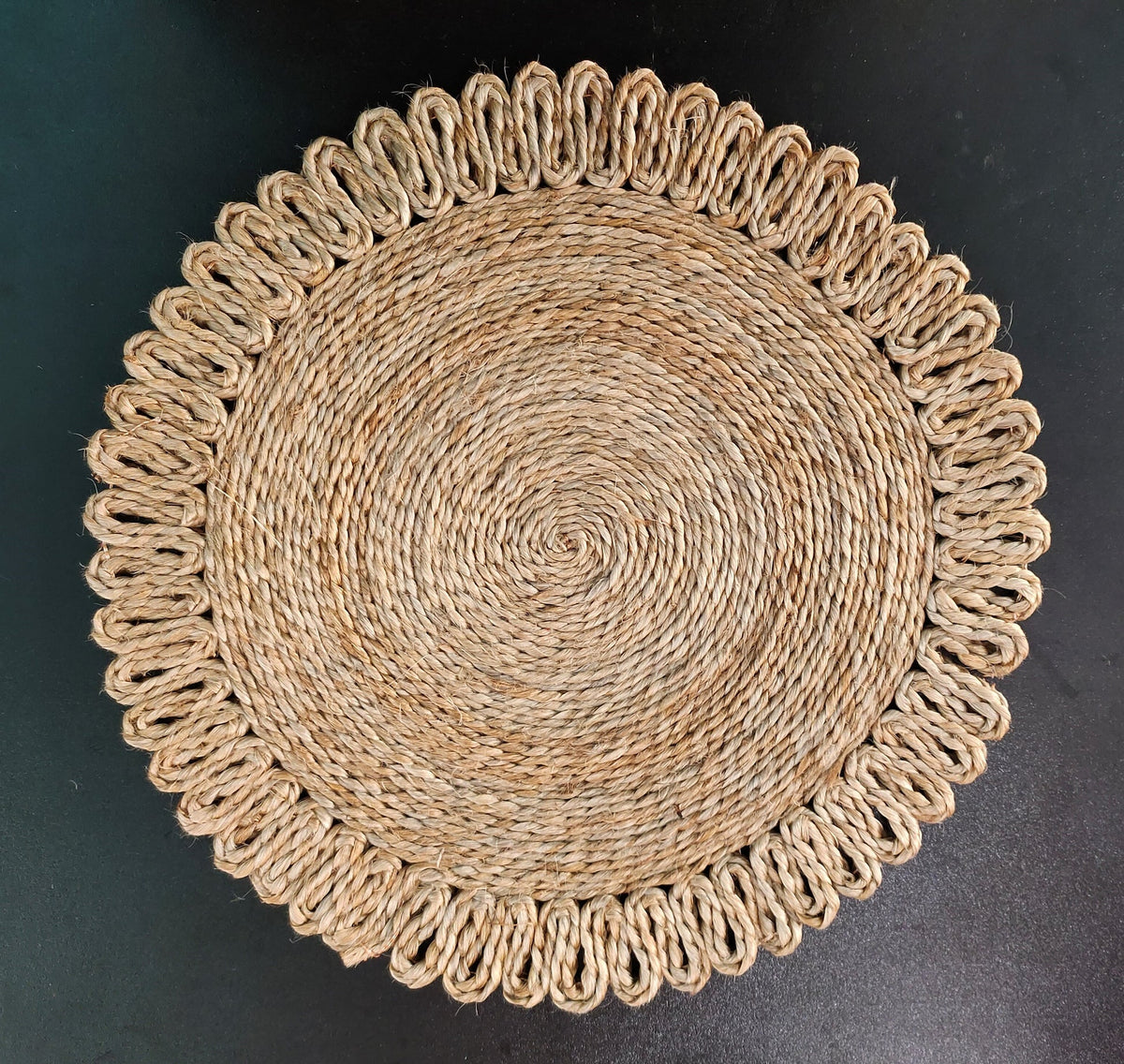 Luna Handwoven Jute Placemats Circular (Set of 6)