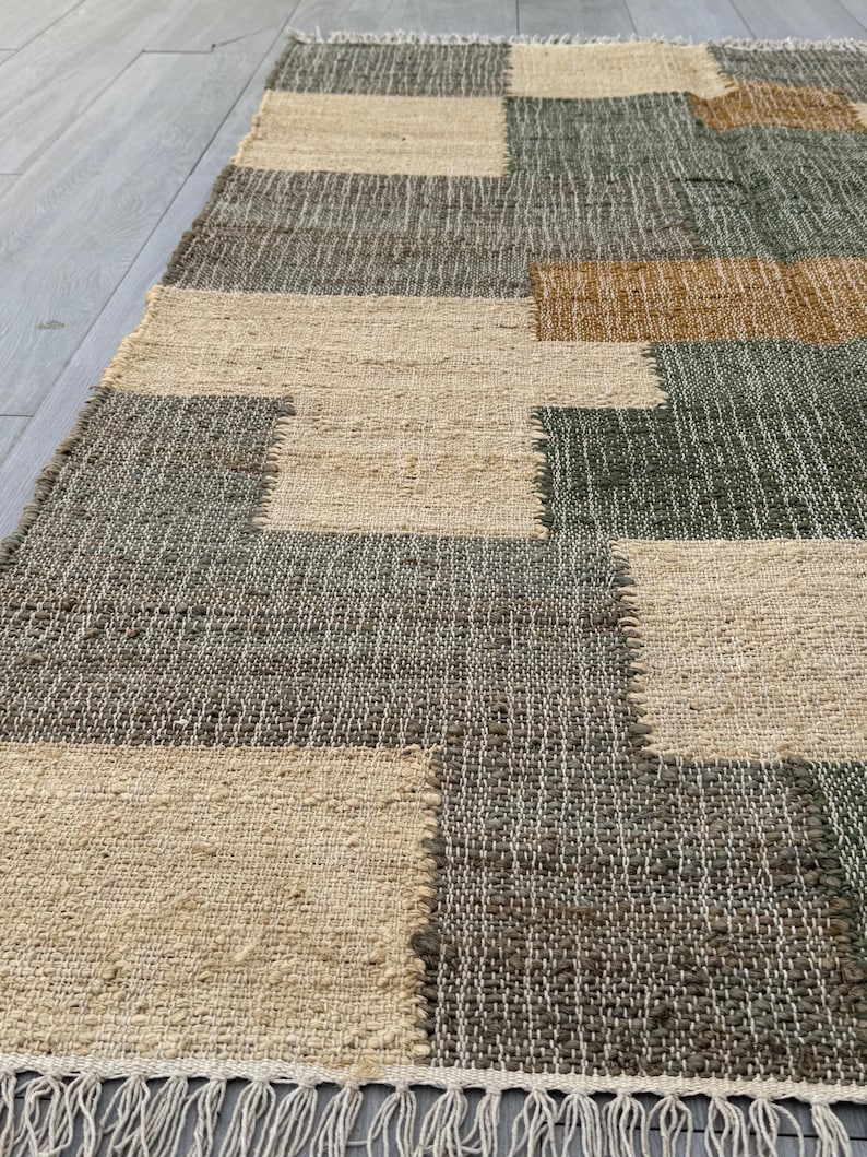 Tani Handwoven Cotton Hemp Rug