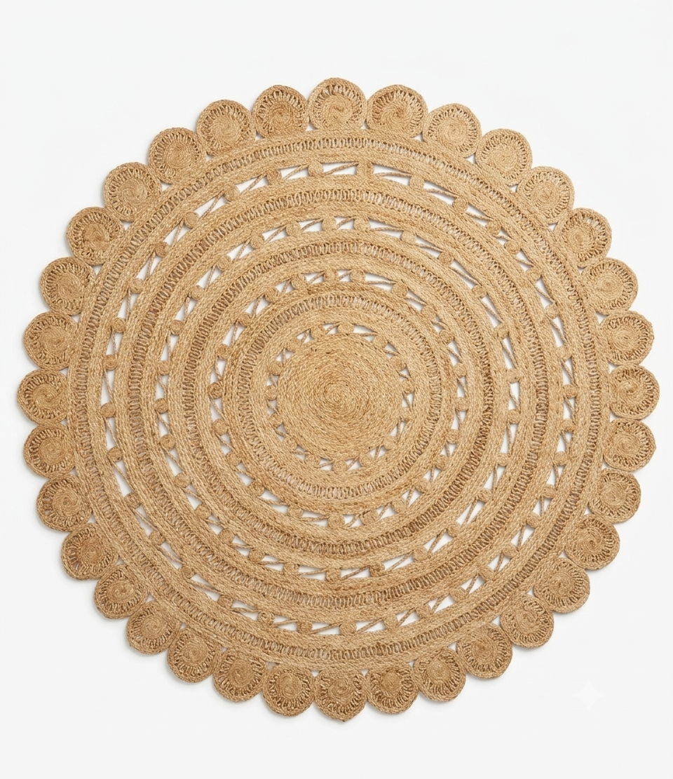 Alora Braided Jute Rug (6ft)
