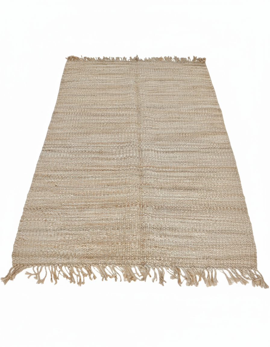 Ardhi Chunky Natural Jute Area Rug (5 by 8ft)