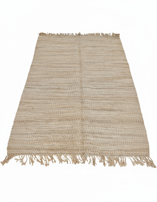 Ardhi Chunky Natural Jute Area Rug (5 by 8ft)