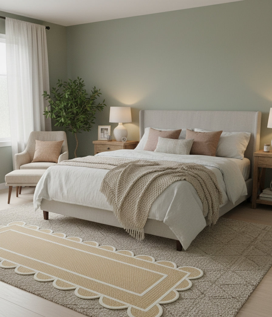 Aria Braided Jute Runner White Border (2.5 by 8ft)