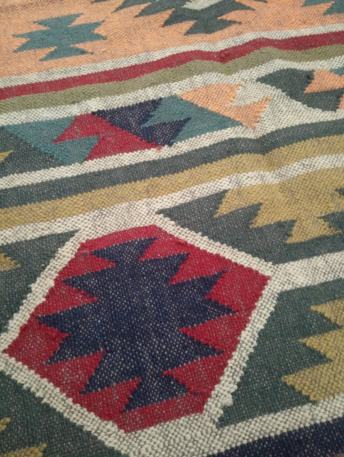 Medina Jute Wool Kilim Rug
