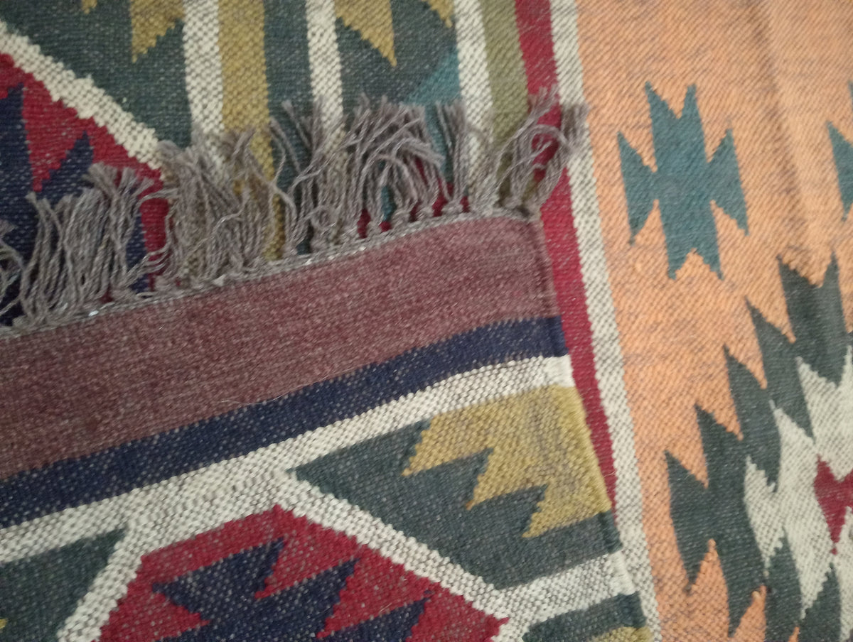 Medina Jute Wool Kilim Rug