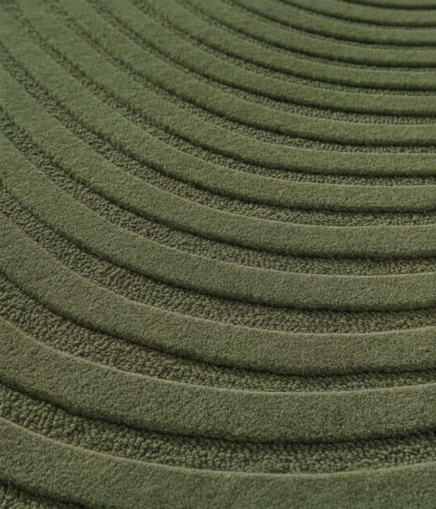 Sway Handtufted Wool Rug (Sage Green)