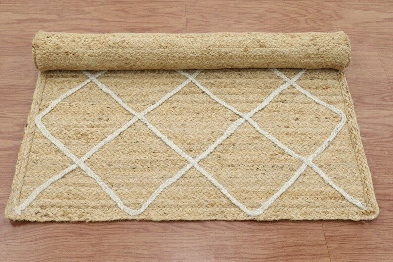 Shani Braided Jute Rug (6 by 9ft)