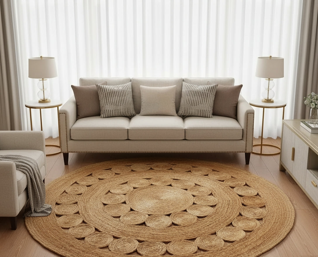 Dahlia Braided Jute Rug (6ft)