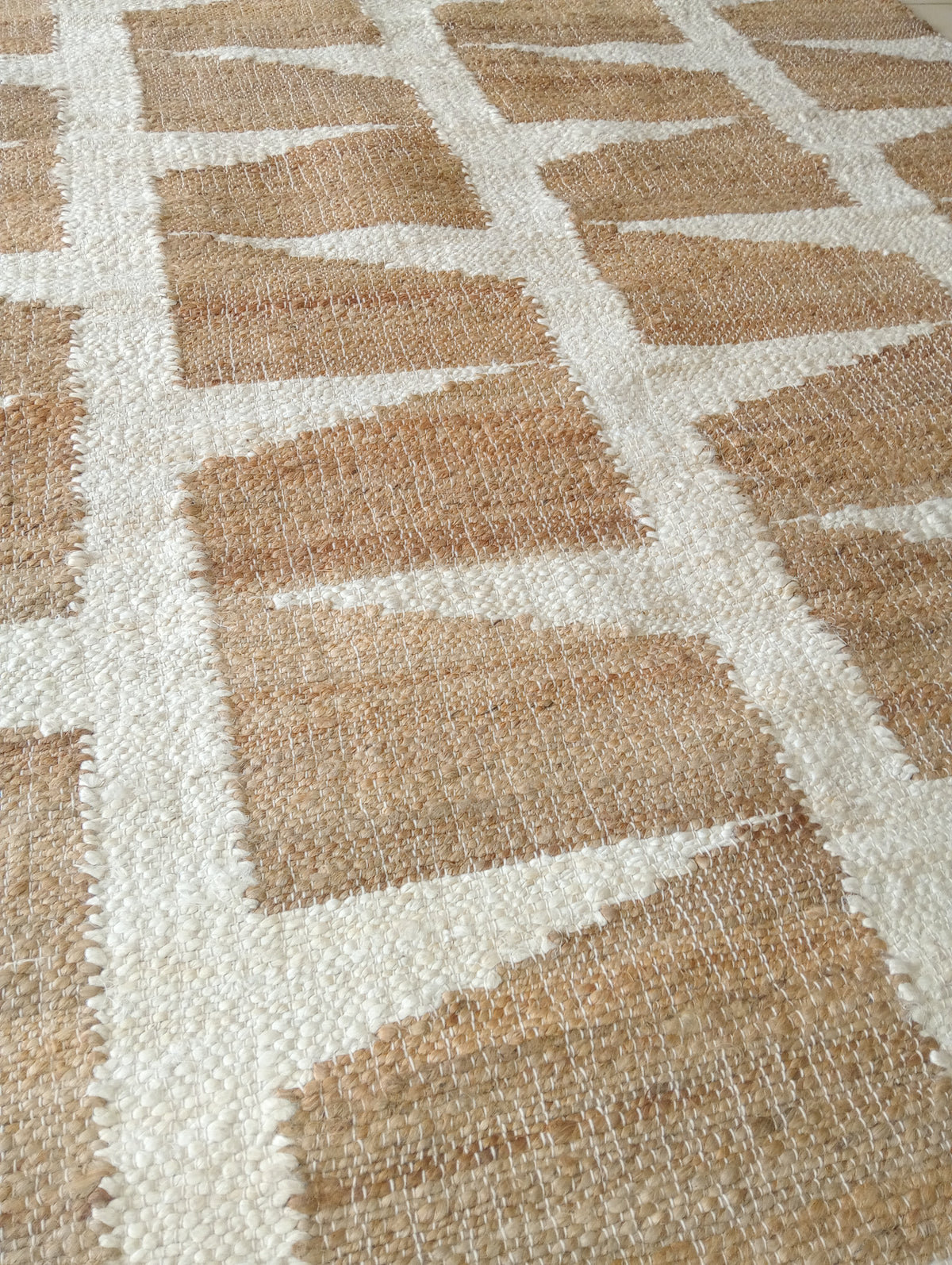Jute Lattice Rug (5 by 8ft)