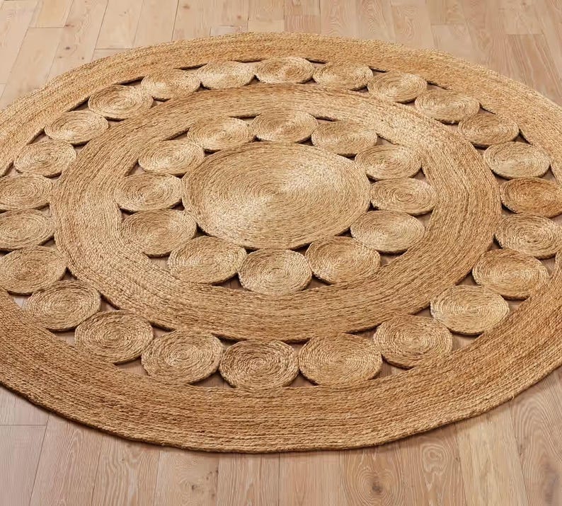 Dahlia Braided Jute Rug (6ft)