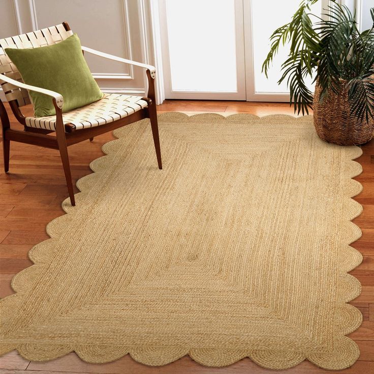 Aria Braided Jute Rug (5 by 8ft)