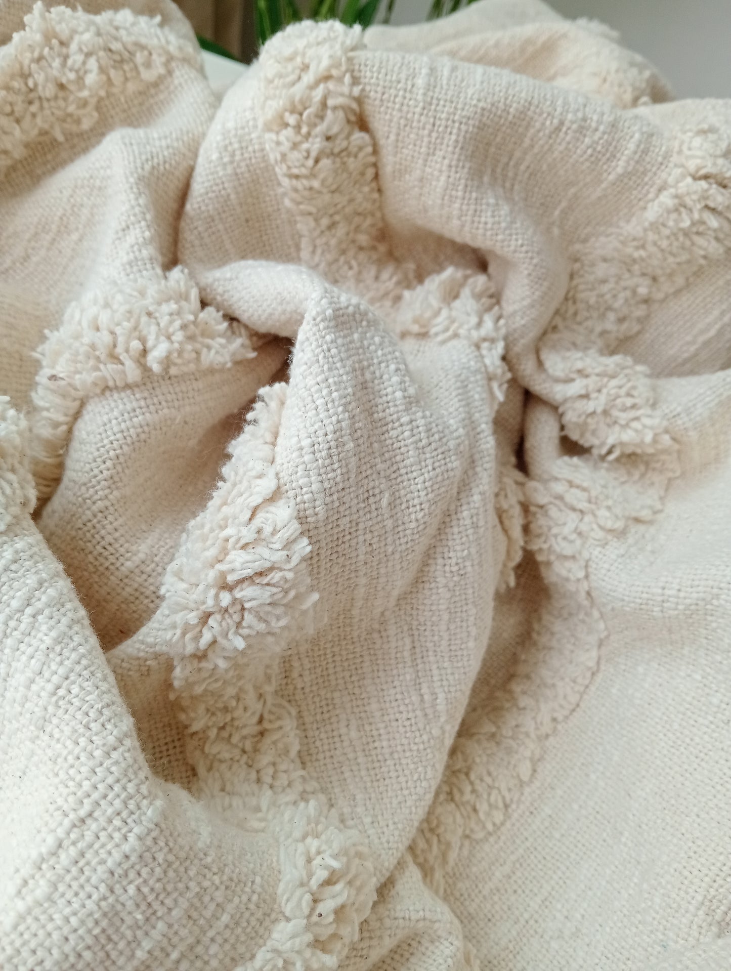 The Linen Shag Throw