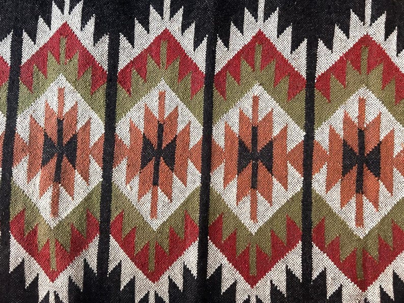 Jabari Jute Wool Runner Rug (Black)