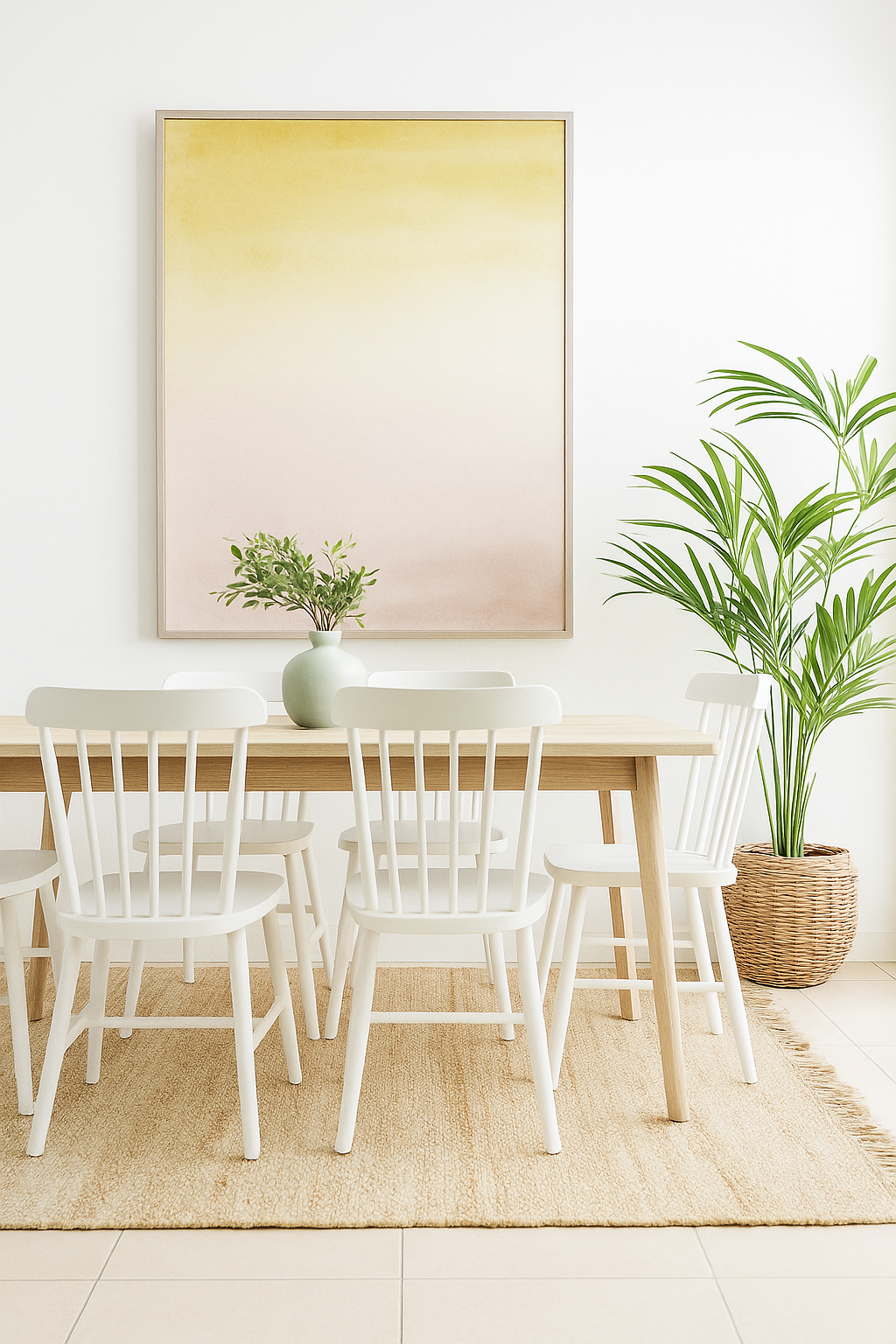 Ardhi Chunky Natural Jute Area Rug (5 by 8ft)