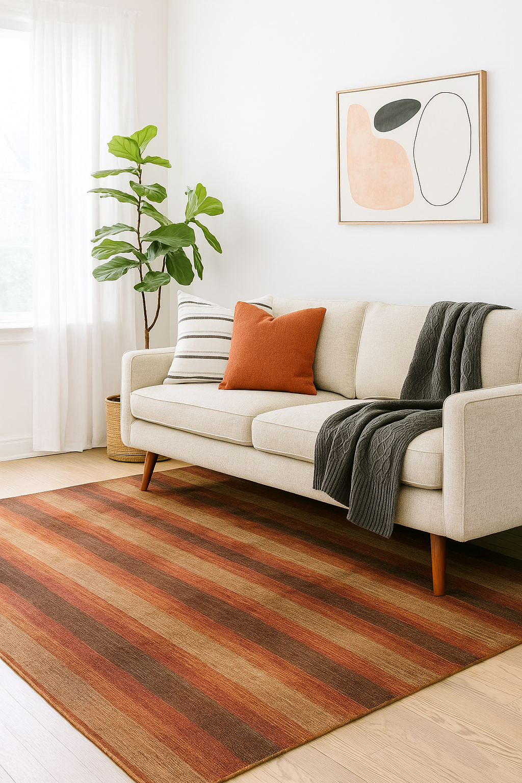 Gradient Handwoven Wool Area Rug (7.5 by 9.5ft)