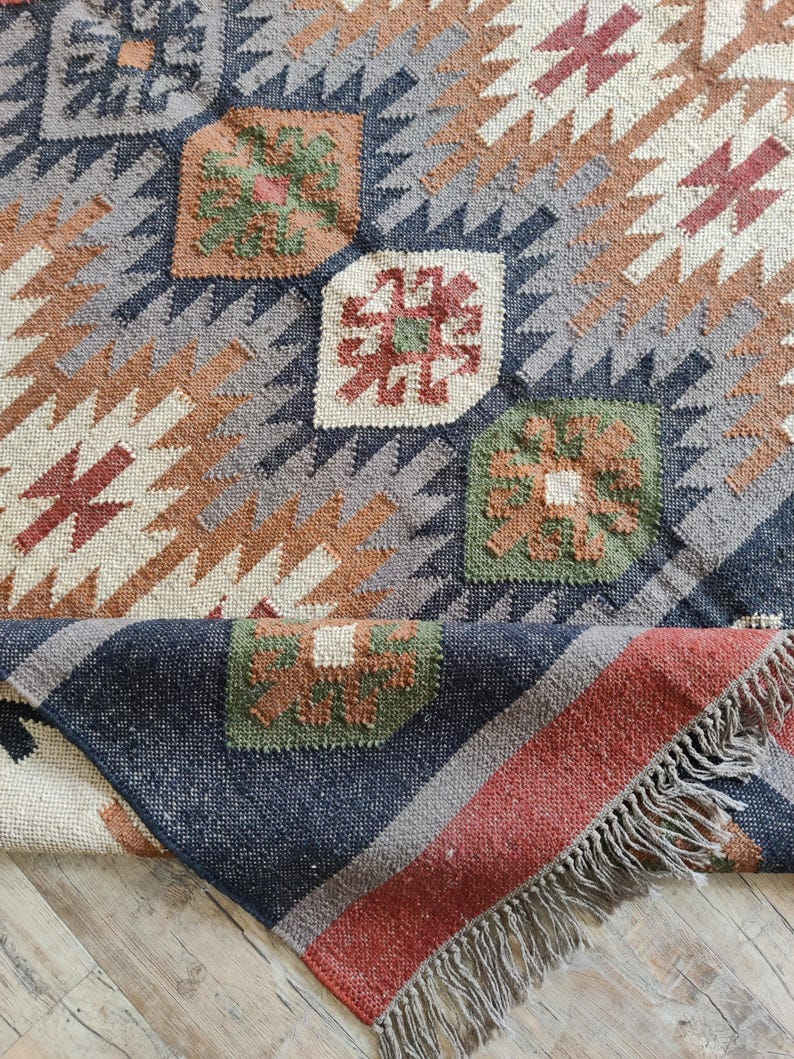 Marlowe Jute Wool Kilim Rug