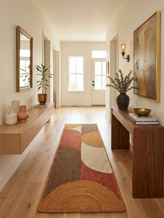 Arc Jute Runner (Terracotta Palette)