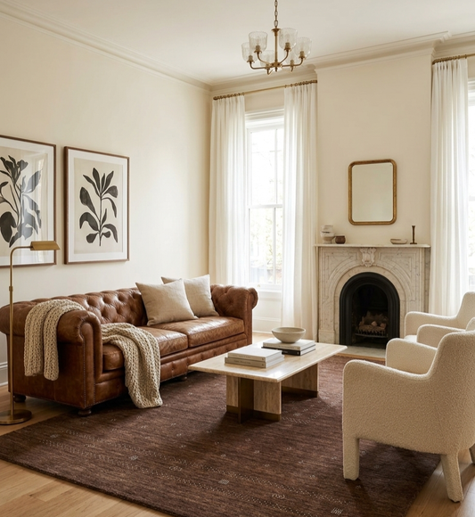 Sable Handloom Woven Wool Rug