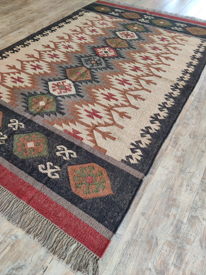 Marlowe Jute Wool Kilim Rug